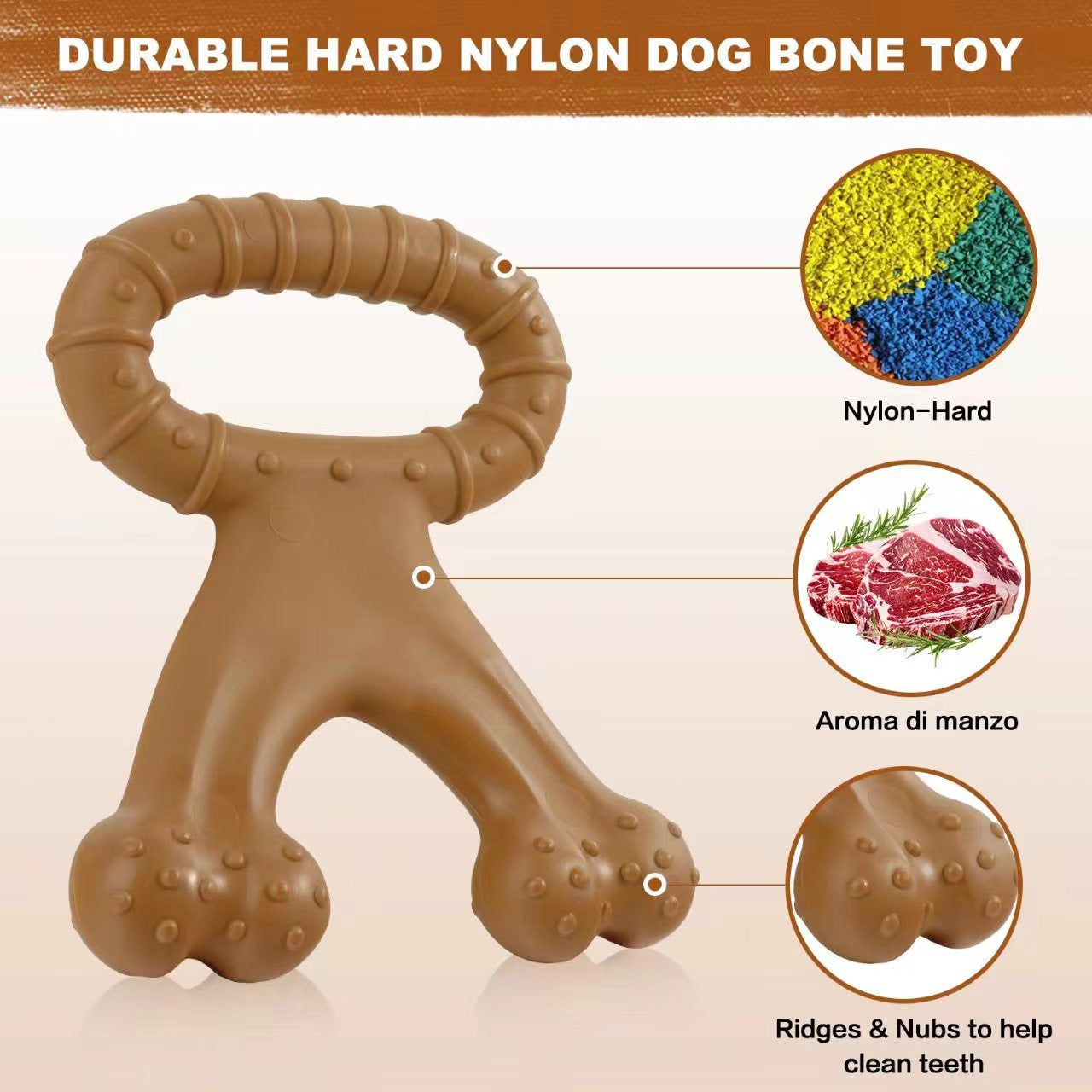Dog Molar Pulling Toy Beef Flavor