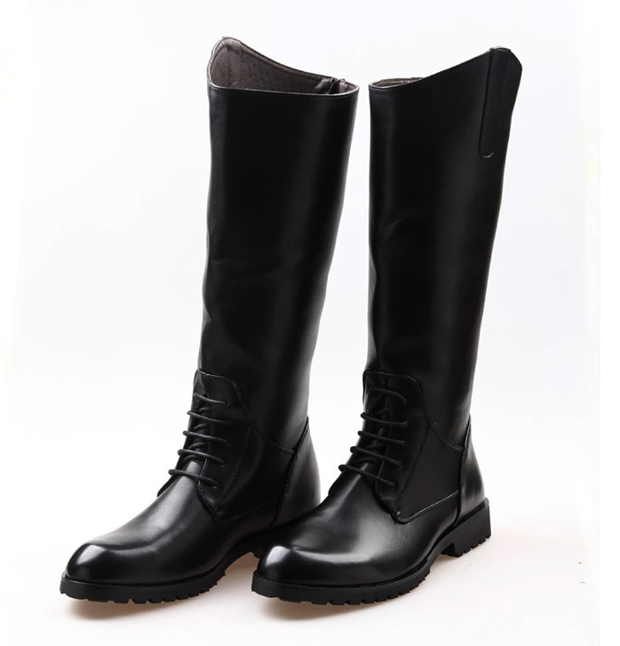 Horse Riding Boots For Women Men Waterproof Leather Long Boots Black Brown Knee High Boots