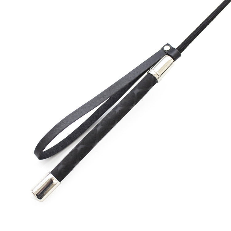 Horse Riding PU Leather Riding Whip Fun Supplies Straight Whip Pointer Slave