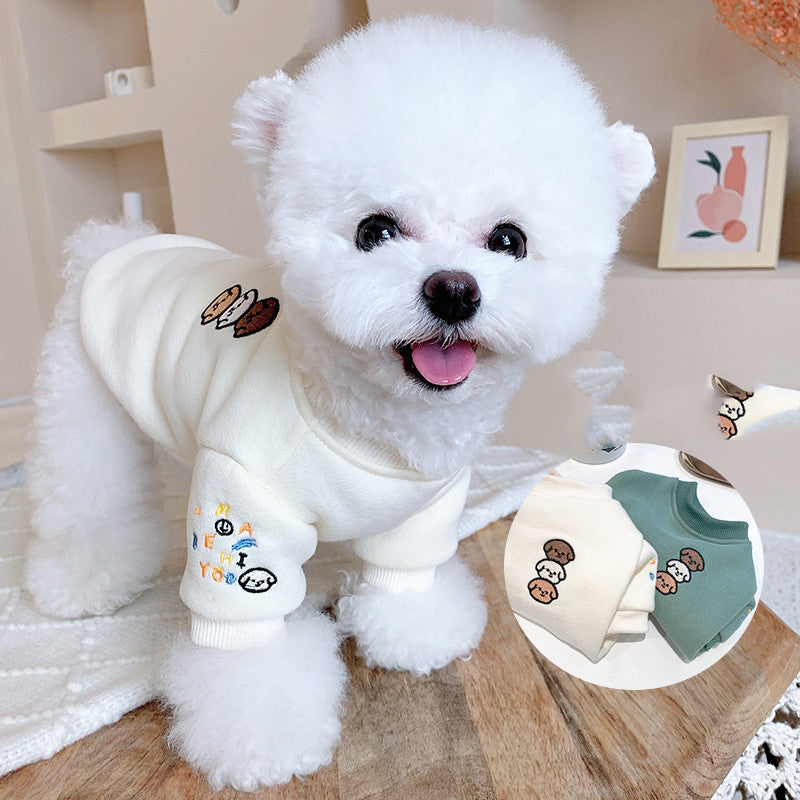 Parent-child Wear Sweater Autumn And Winter Pet Dog Small Dog Clothes Winter