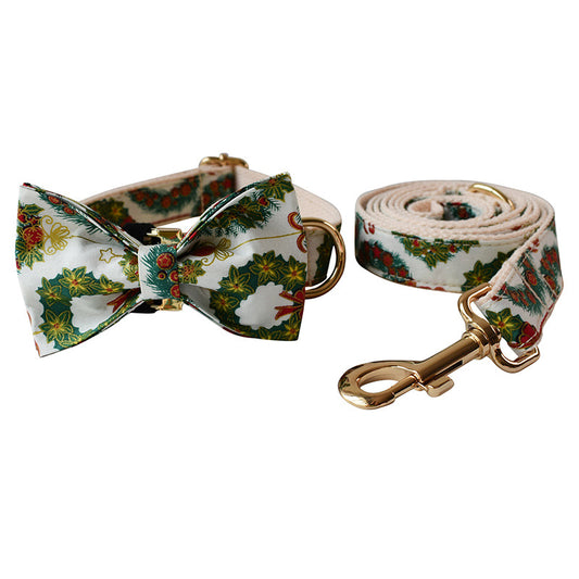 Butterfly Knot Metal Buckle Collar Pet Products